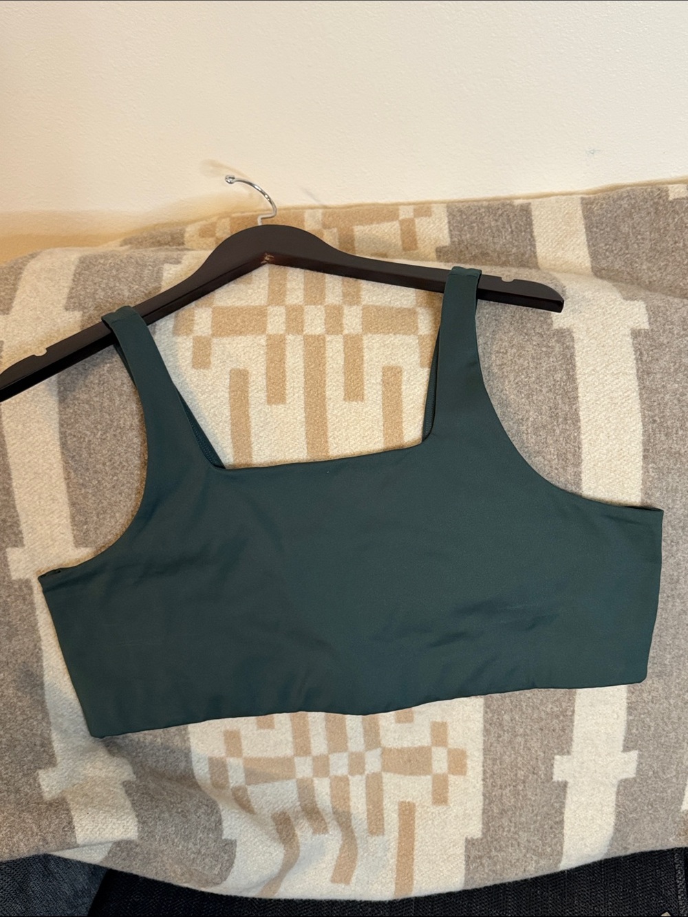 girlfriend collective Dark Green Sports Bra